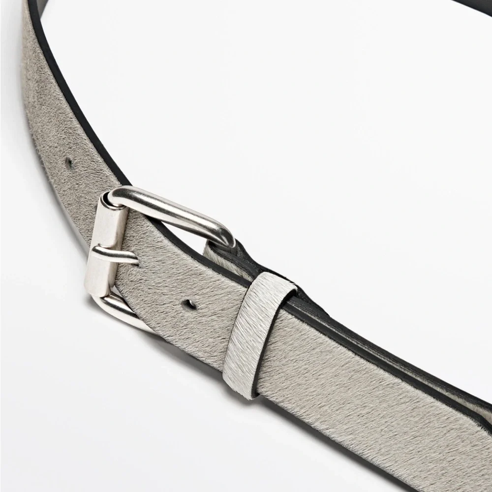 Massimo Dutti NWT 100% leather belt 6175/675